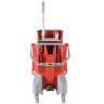 Unger, SmartColor™, 32qt, Mop Bucket w/ Sidepress Wringer and Drain, Red