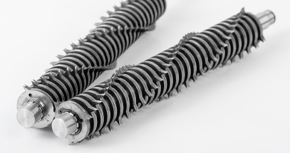 The unique cylinders continuously grip the paper in 3 places pulling it through evenly and cleanly.