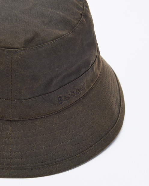 Waxed Bucket Hat Olive