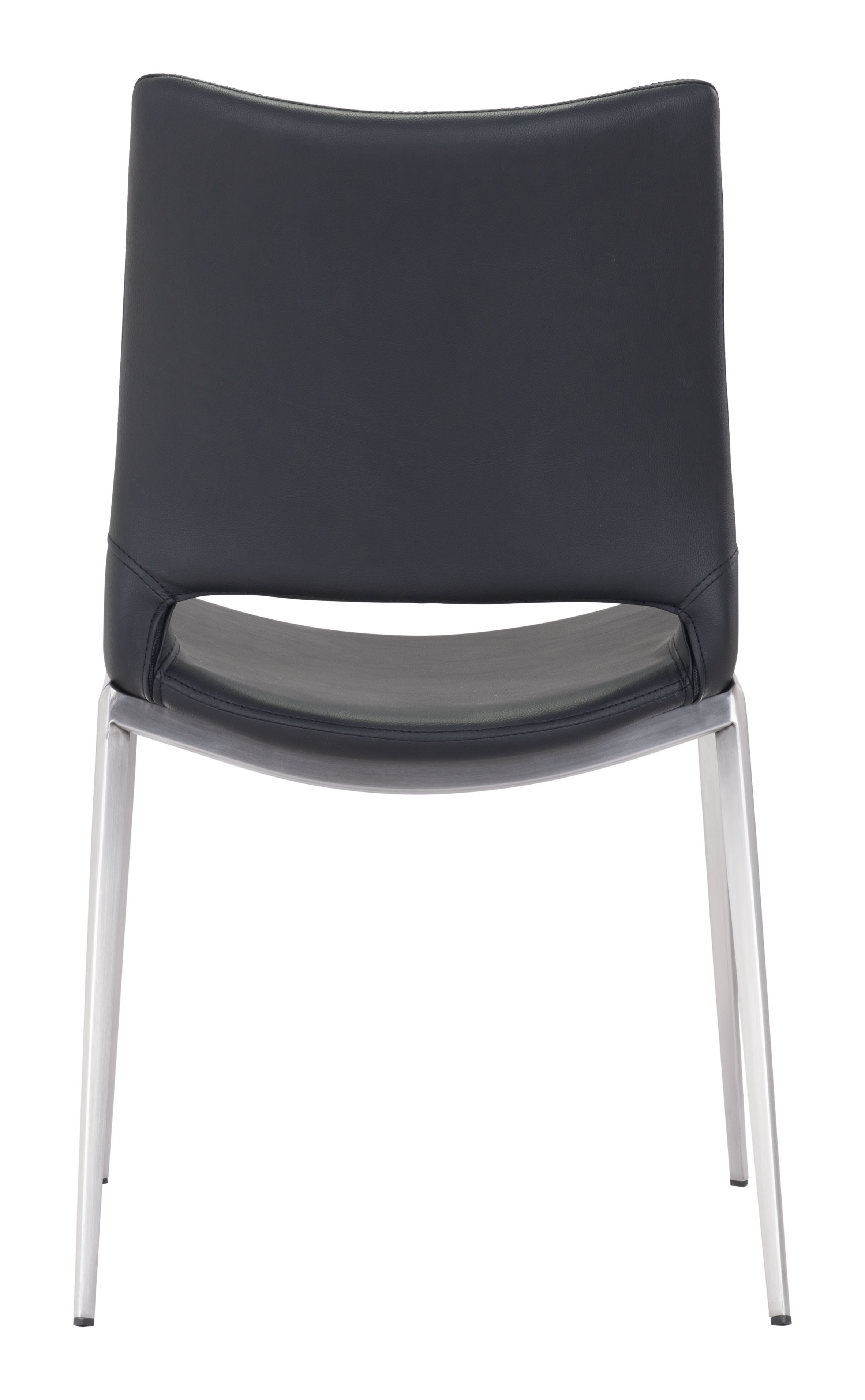 Ace Dining Chair (Set of 2) Black & Silver product image