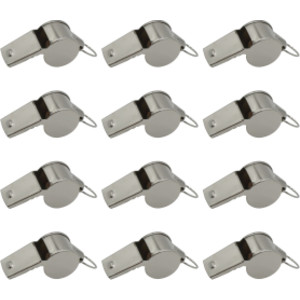 Silbato de metal, juego de 12