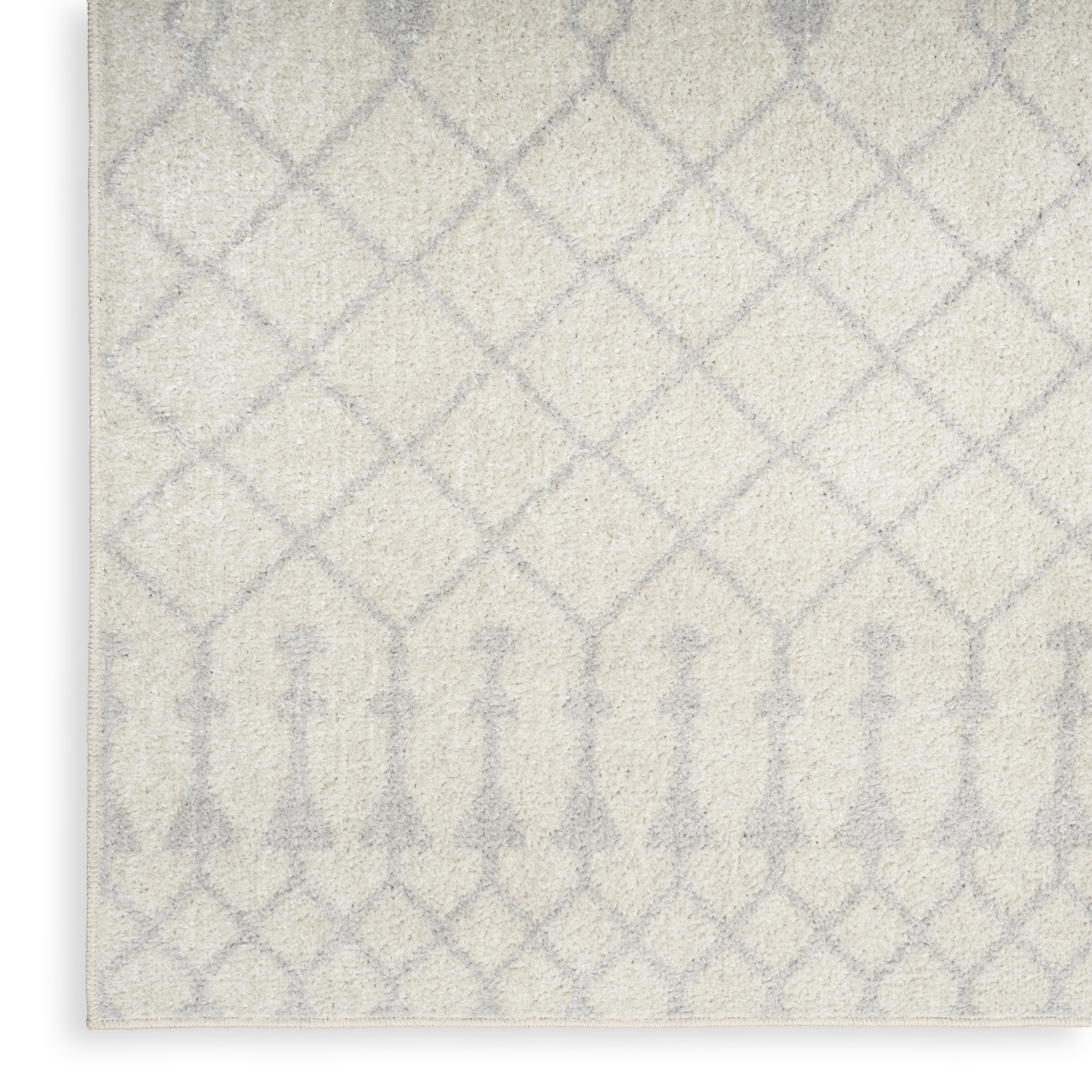 Nourison Astra Machine Washable 2'2" x 12' Ivory Bohemian Indoor Rug