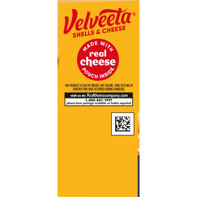 Velveeta Shells & Cheese Original Shell Pasta & Cheese Sauce, 12 oz Box