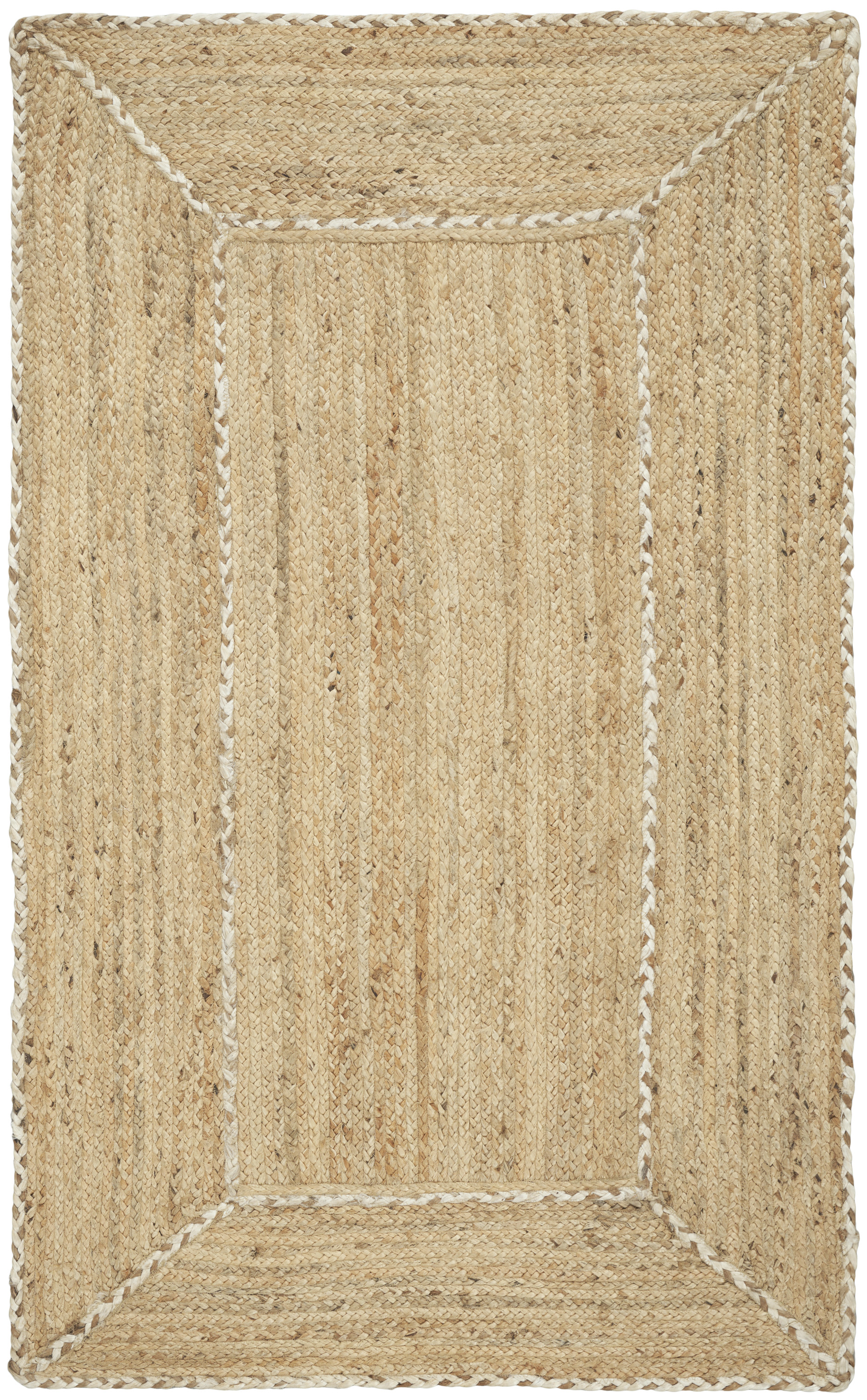 Nourison Terrazzo Jute 3' x 5' Natural Farmhouse Indoor Rug