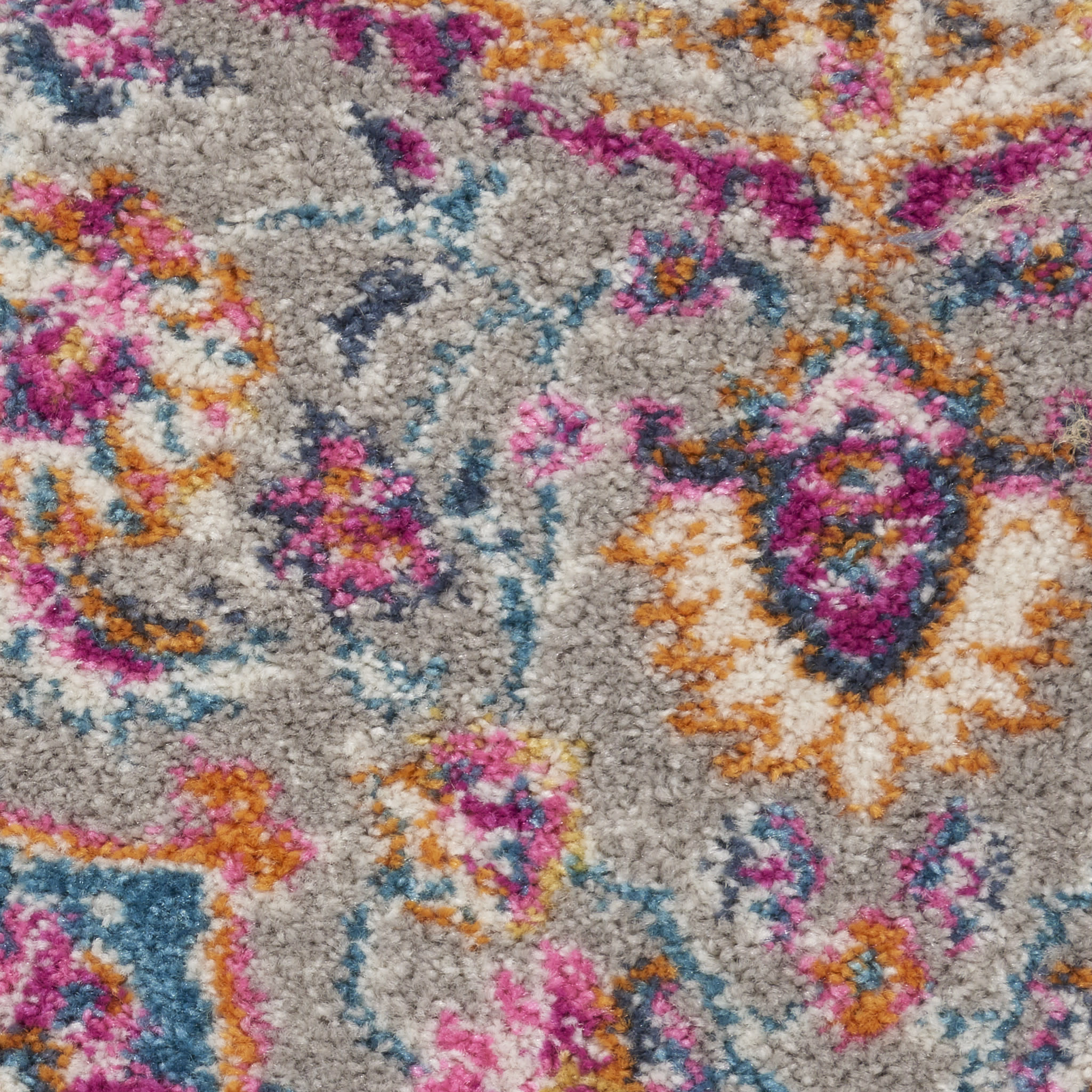 Nourison Passion 2'2" x 10' Grey Multicolor Transitional Indoor Rug