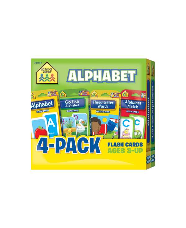 Alphabet Flash Cards 4-Pack