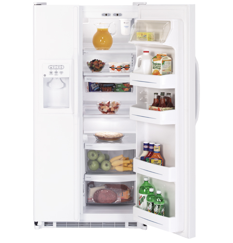 GE® 21.9 Cu. Ft. Capacity Side-By-Side Refrigerator with Dispenser