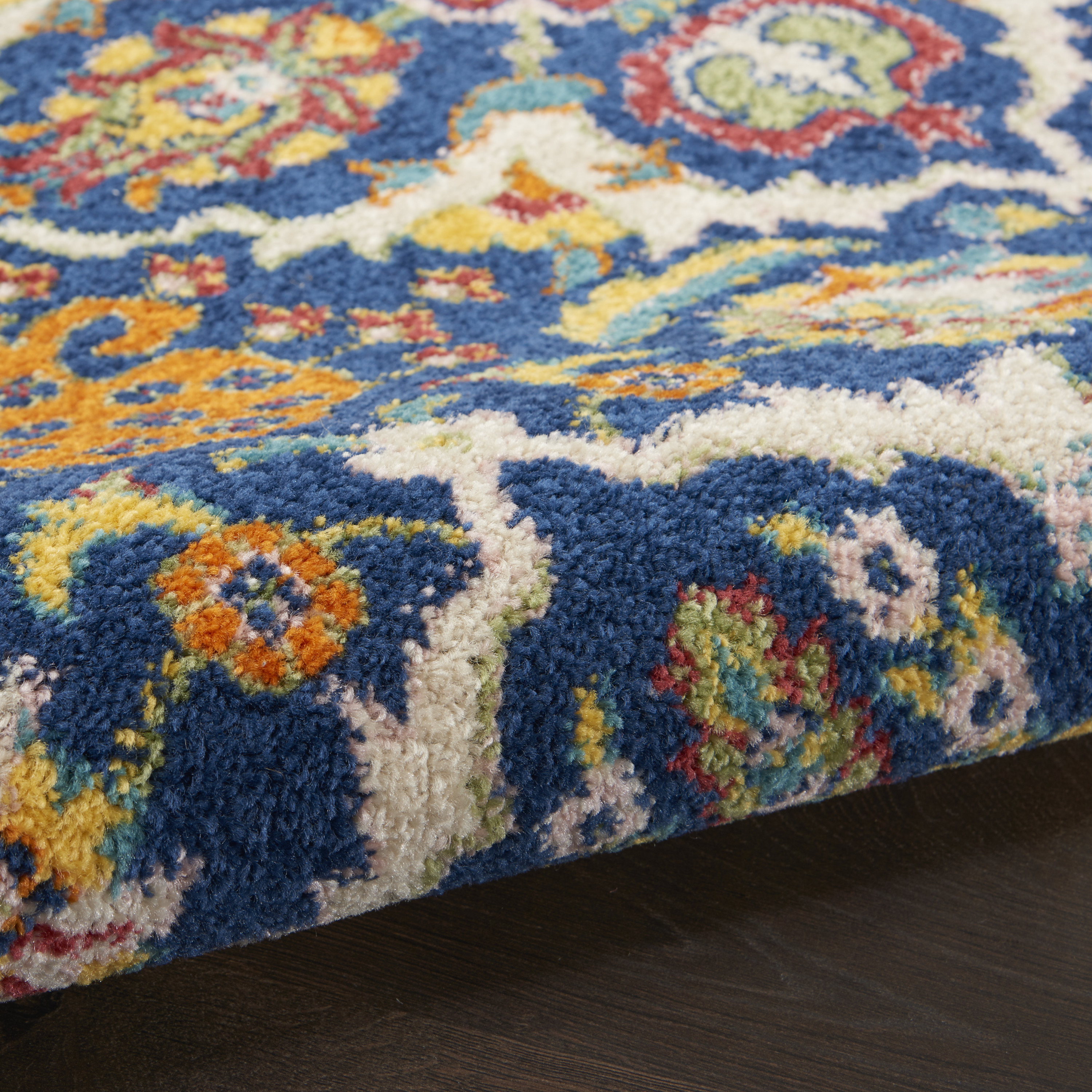Nourison Allur 5'3" x 7'3" Navy Multicolor Bohemian Indoor Rug