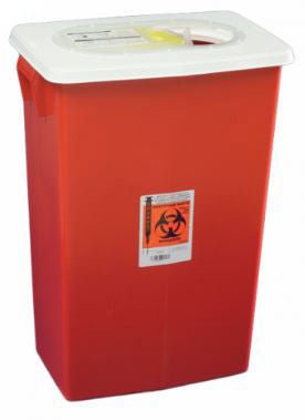 SharpSafety™ Multi-purpose Sharps Container, 18 Gallon, 26 x 18¼ x 12¾ Inch