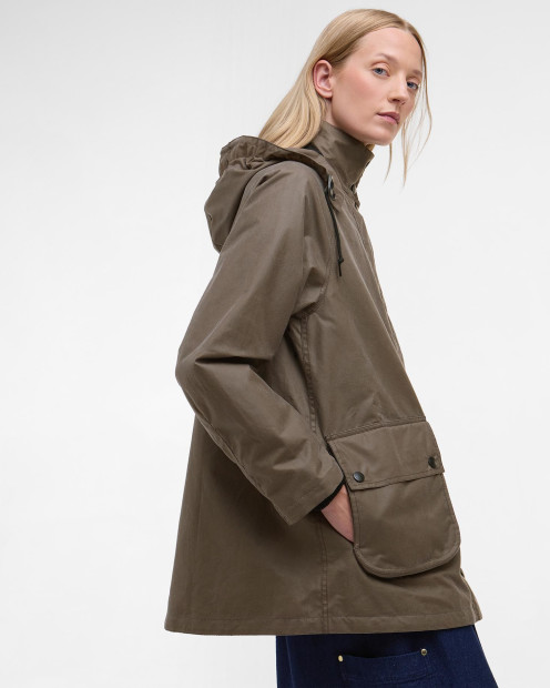 Barbour for Margaret Howell Women's  Waxed Parka Kelp