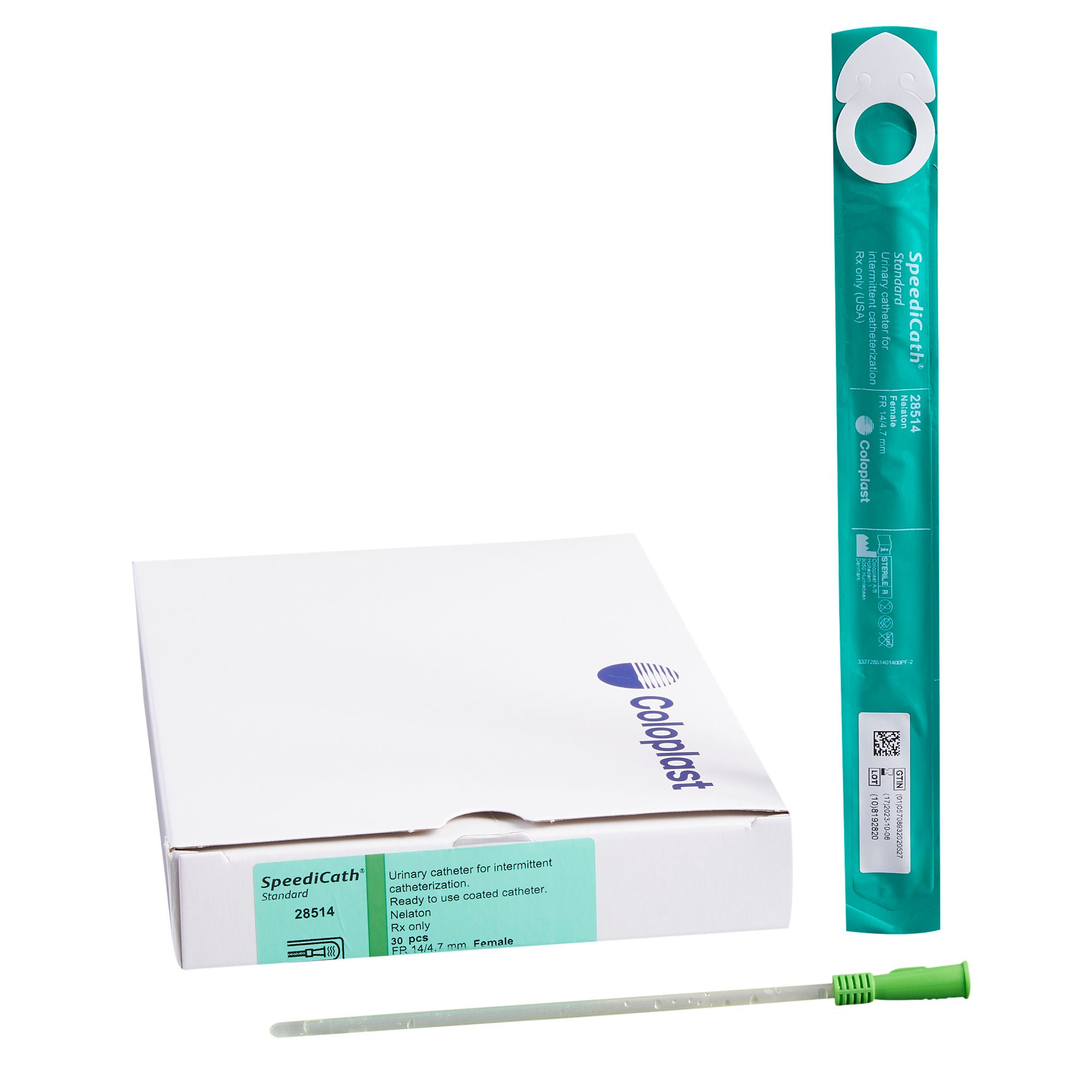 SpeediCath® Female Urethral Catheter, 14 Fr, Straight Tip
