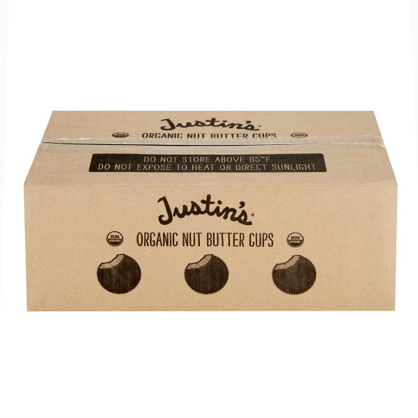 JUSTIN'S (r) Dark Chocolate Almond Butter Cup Stand Up Caddy . C1C1 - Front Center In Package (Hi Res)