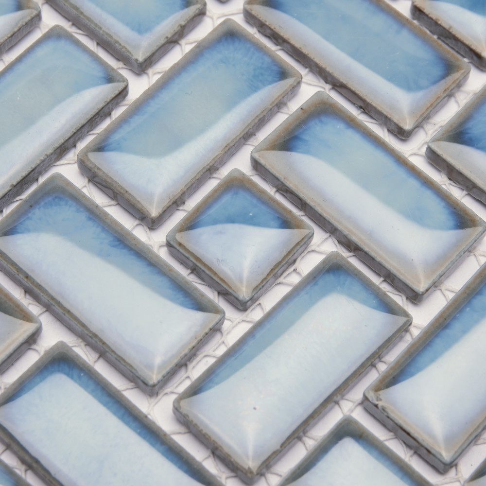 Hudson Spiral Marine 12-5/8 in. x 12-5/8 in. Porcelain Mosaic Tile