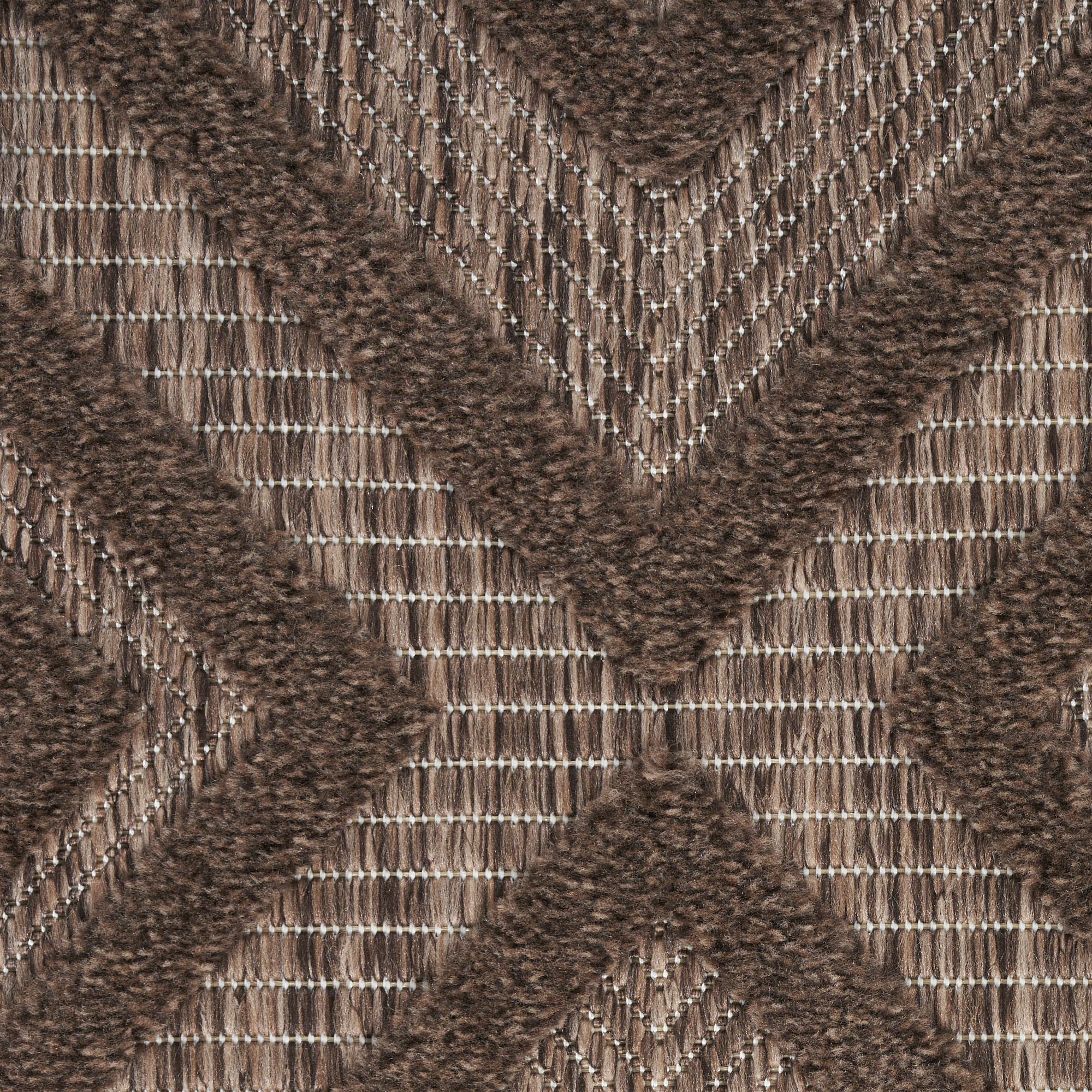 Nourison Versatile 8' x Round Brown Modern Rug