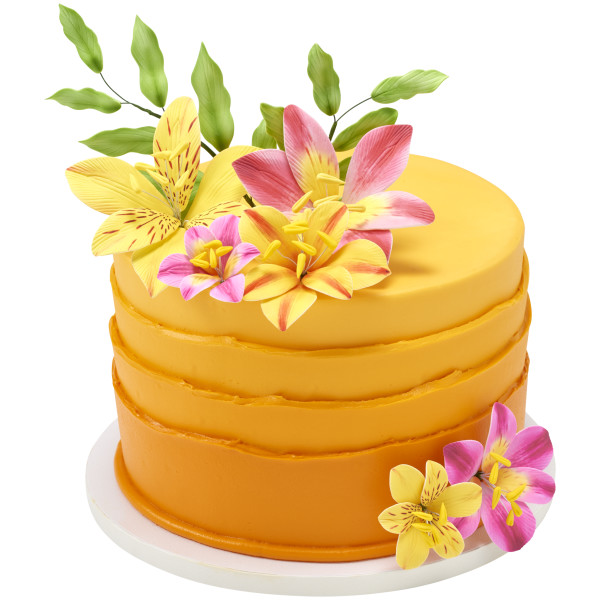 Bright Lilies Gum Paste Flowers