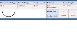 J & J Healthcare Systems SUTURE, PROLENE BLU MONO 2 60"TP-1 (12/BX)