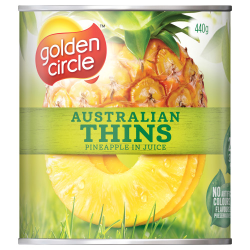  Golden Circle® Australian Pineapple Thins in Juice 440g 