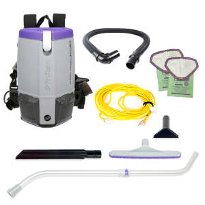 ProTeam, Super Coach Pro 6, w/ Xover Multi-Surface Telescoping Wand Tool Kit, 14", Backpack Vacuum