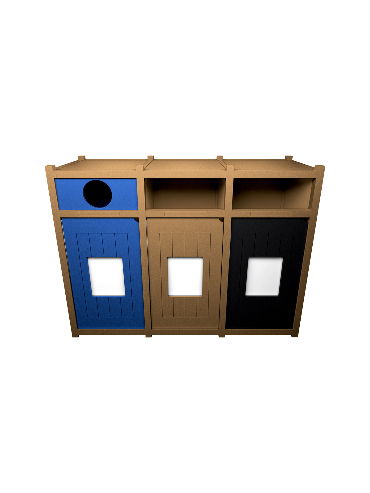 VISION – Triple – Unit – Circle-Full-Full – Cedar-Blue-Cedar-Black