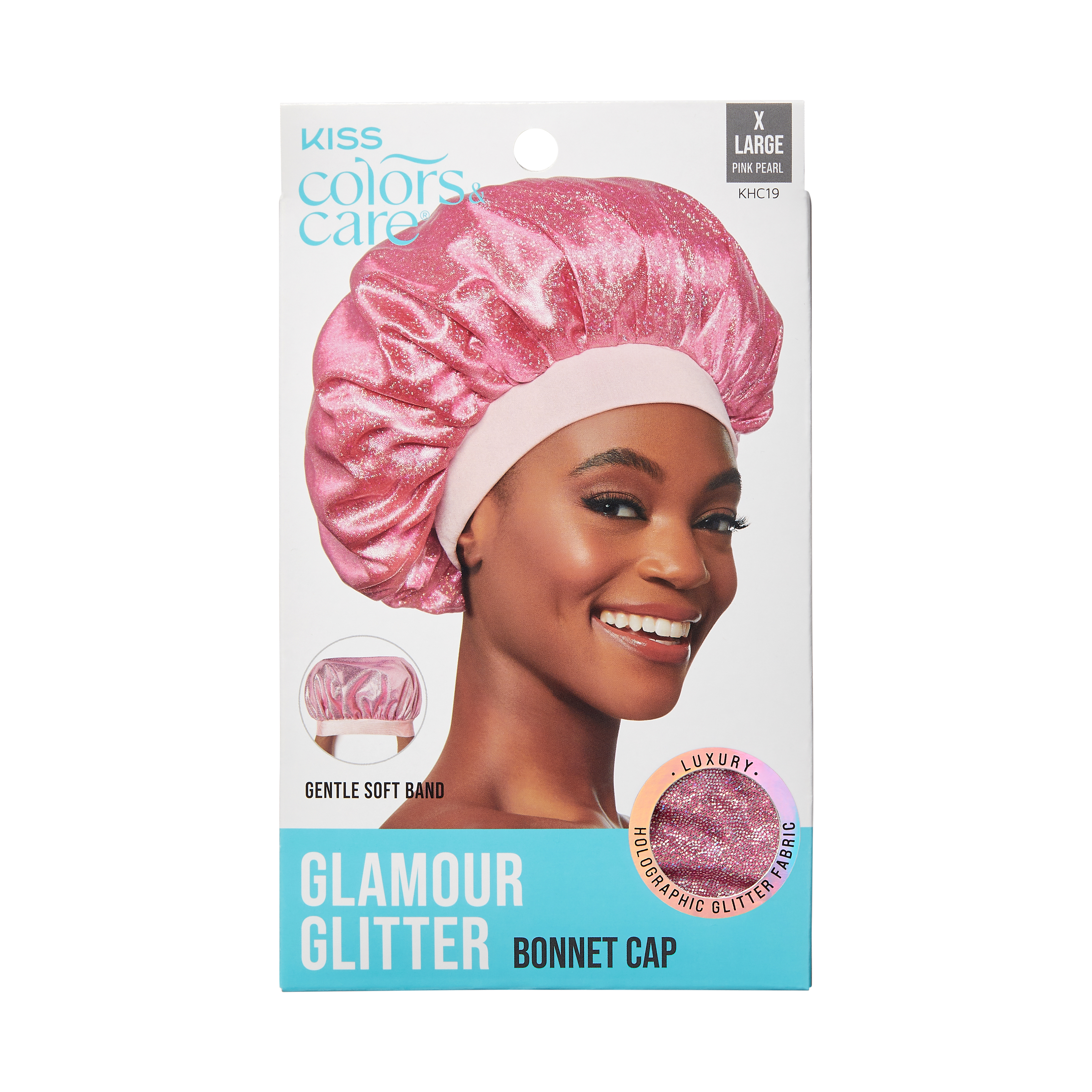 Pink Pearl | Extra-Large | Glitter Bonnet Cap