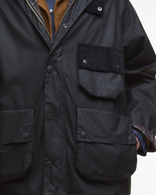Modified Solway Waxed Jacket Black