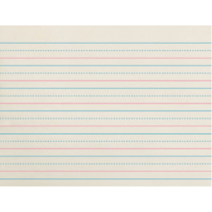 Newsprint Handwriting Paper, Dotted Midline, Grade K, 3/4" x 3/8" x 3/8" Ruled Long, 10-1/2" x 8", 500 Sheets