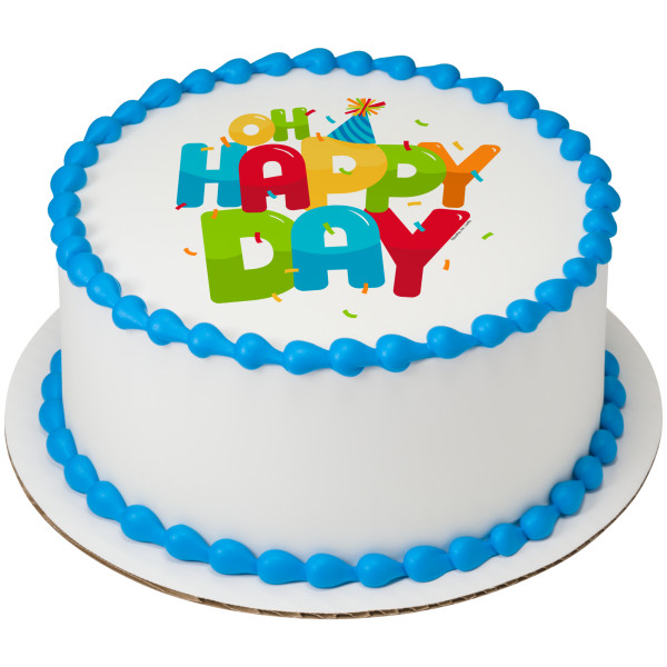 Oh Happy Day PhotoCake® Edible Image®