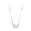 6 ¼-inch stainless steel ice tongs in hammered finish