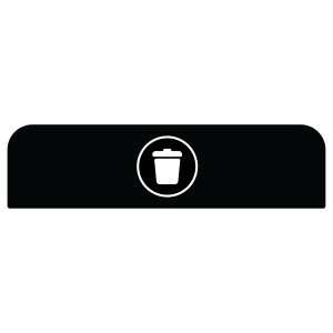Rubbermaid Commercial, Configure™, Landfill, 33 gal, Black, Receptacle Label Kit