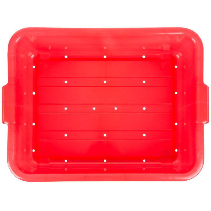 5-inch-deep Traex® Color-Mate™ perforated drain box in red
