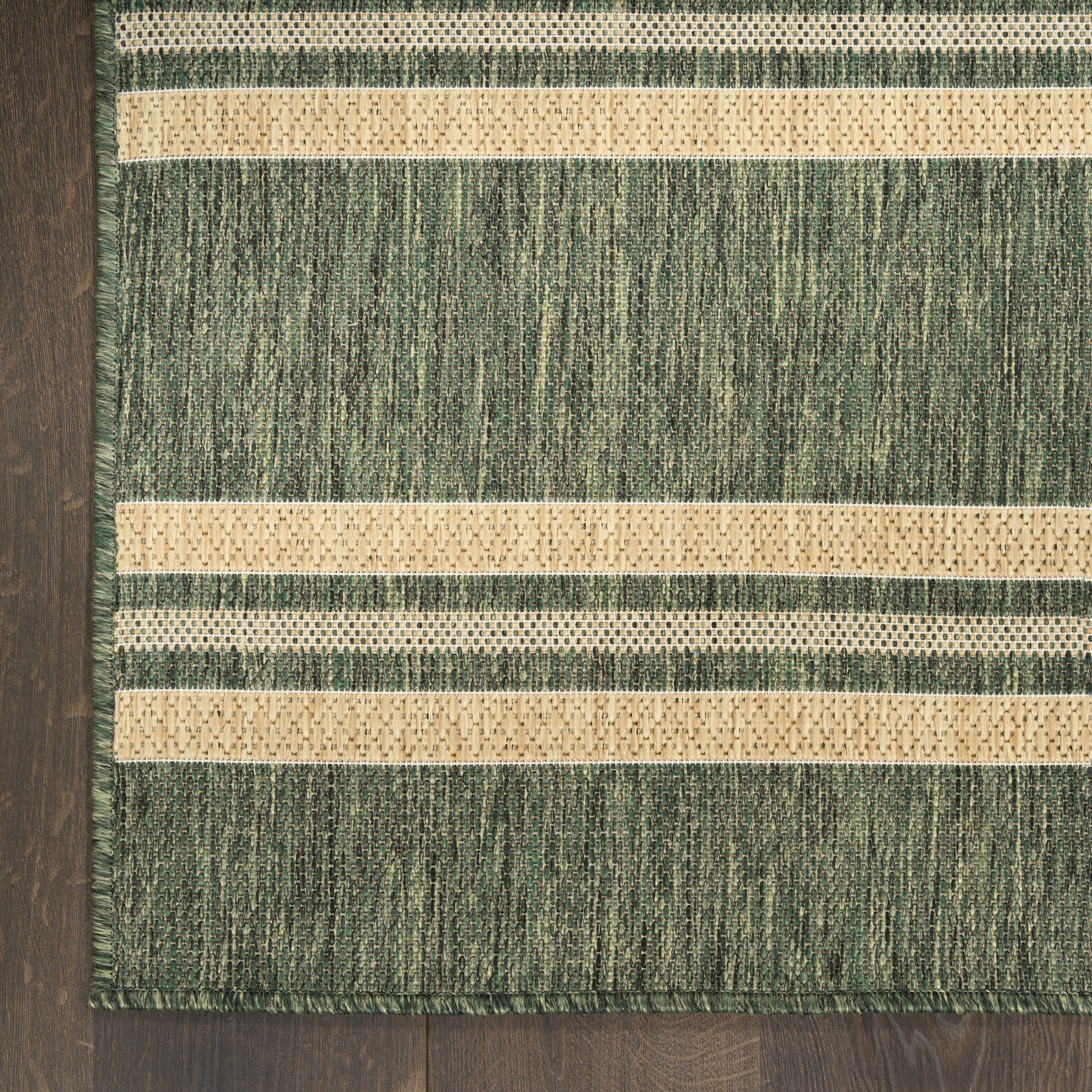 Nourison Horizon Indoor/Outdoor 9' x 12' Green Modern Rug