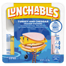 Lunchables Turkey & Cheddar Cheese with Crackers, 3.2 oz Tray
