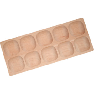 Natural Wood 10-Frame Tray