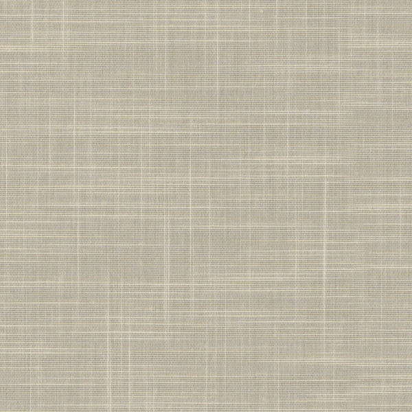 Beige woven fabric displays subtle crisscrossing threads forming a fine grid texture across a flat, evenly lit surface.