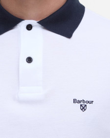 Lynmouth Tipped Polo Shirt Classic White