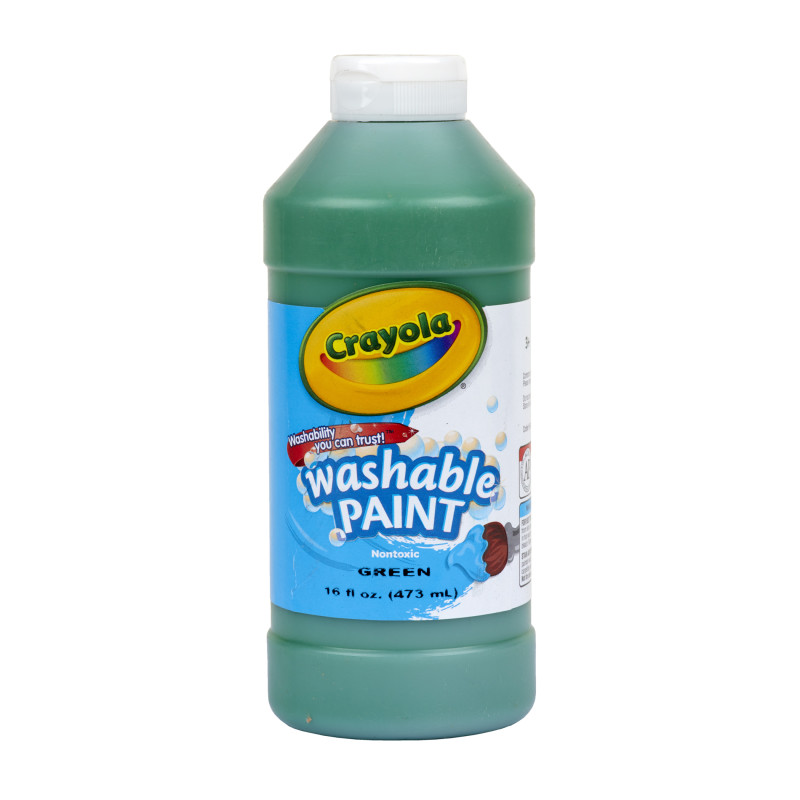 Washable Paint, Green, 16 oz.