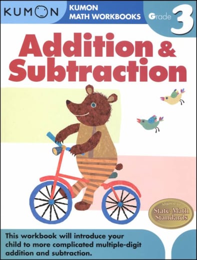Kumon Addition & Subtraction Grade 3 Workbook
