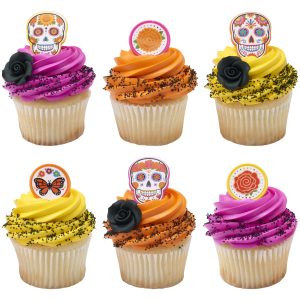 Día de los Muertos Assortment Cupcake Rings