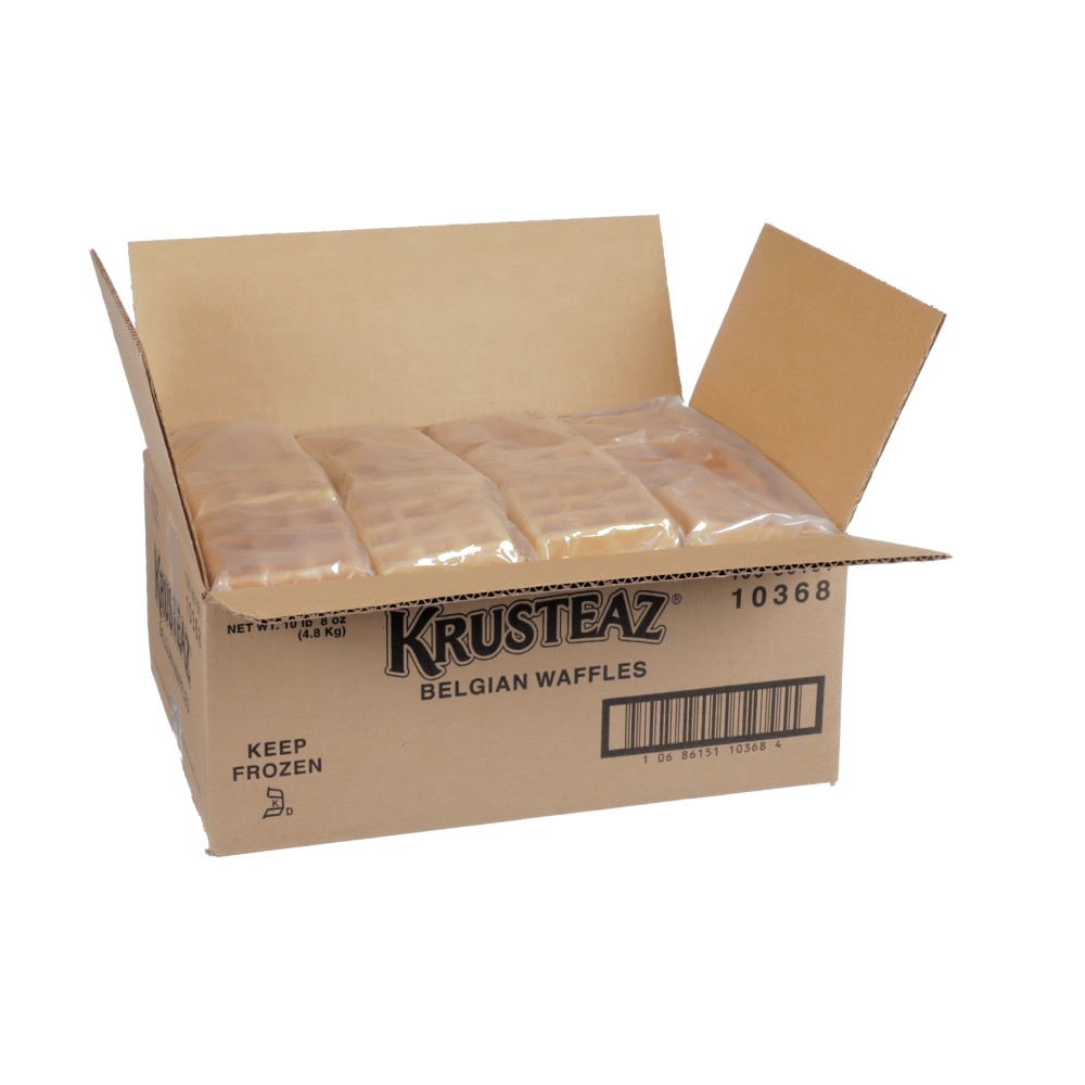 KRUSTEAZ Belgian Waffles 2.4 oz./ 8/ 9 Ct. Conagra Foodservice