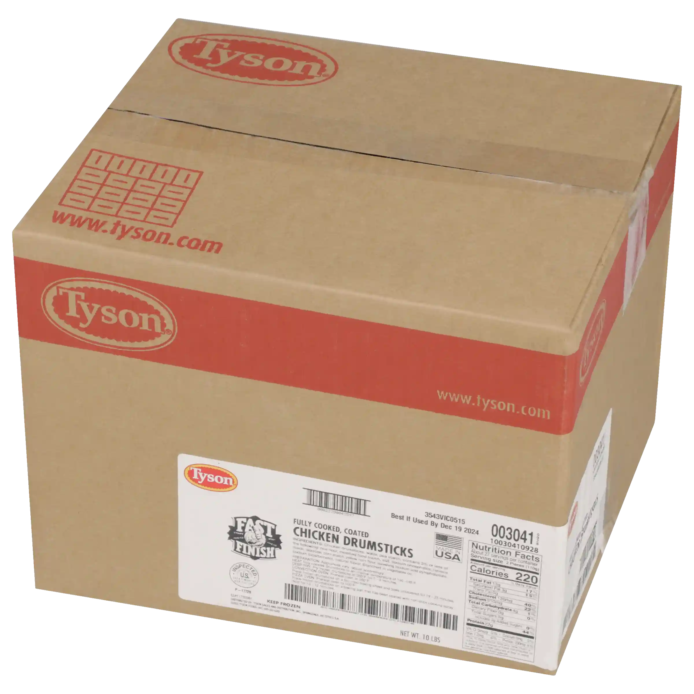 Tyson® Fast Finish® Fully Cooked Coated Chicken Drumsticks_image_5