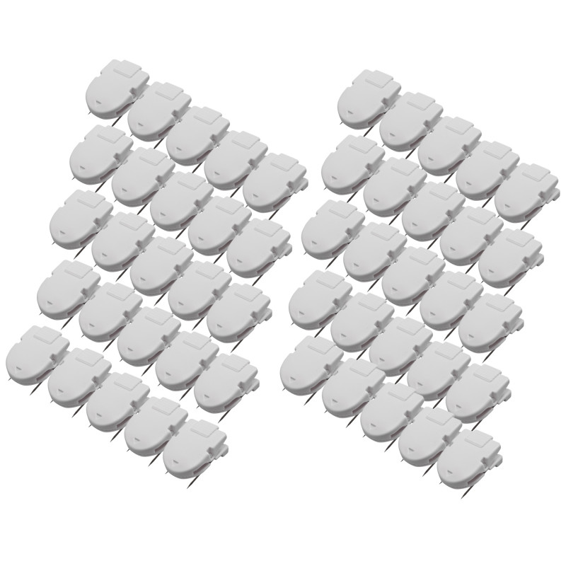 Panel+Wall+Clips+For+Fabric+Panels%2C+Standard+Size%2C+White%2C+50%2Fbox