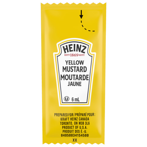  HEINZ Single Serve Mustard 6ml 500 