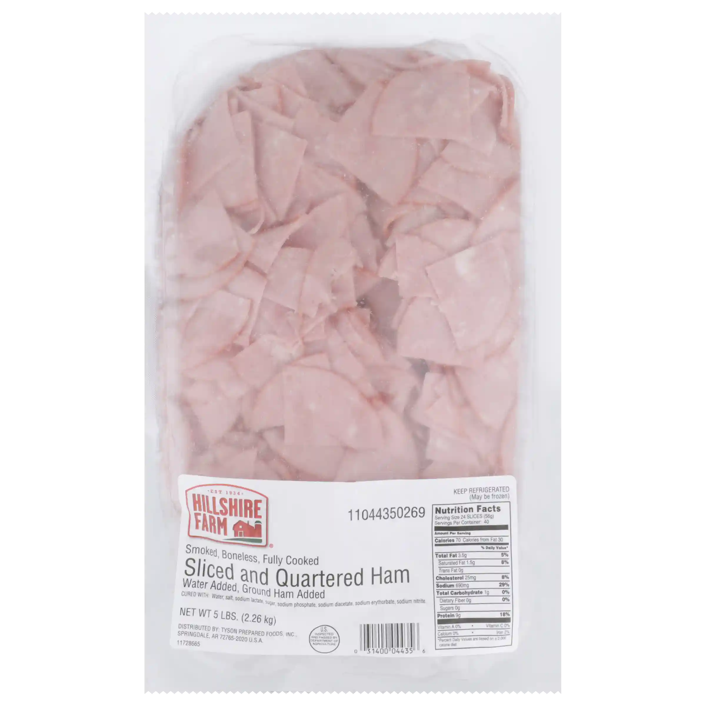 Hillshire Farm® Fully Cooked Smoked Boneless Sliced and Quartered Ham, 12 slices per oz_image_21
