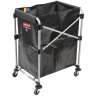 Rubbermaid Commercial, Executive Series, Executive Series™, Collapsible X Cart, 4 Bushels, Single Stream, Black
