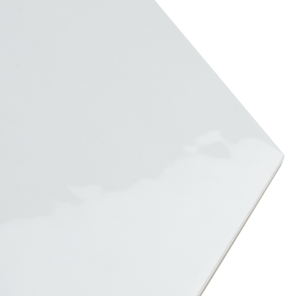 Hexatile Glossy Blanco 7 in. x 8 in. Porcelain Wall Tile