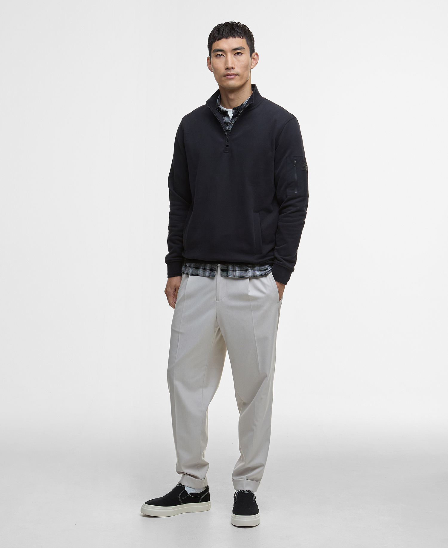 Ewan Half-Zip Sweatshirt image number 1