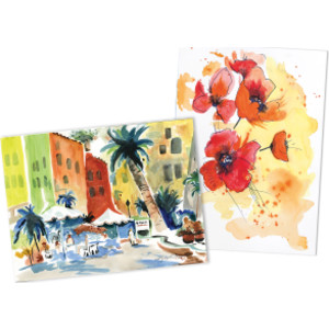 Watercolor Paper, White, 90lb., 18" x 24", 50 Sheets