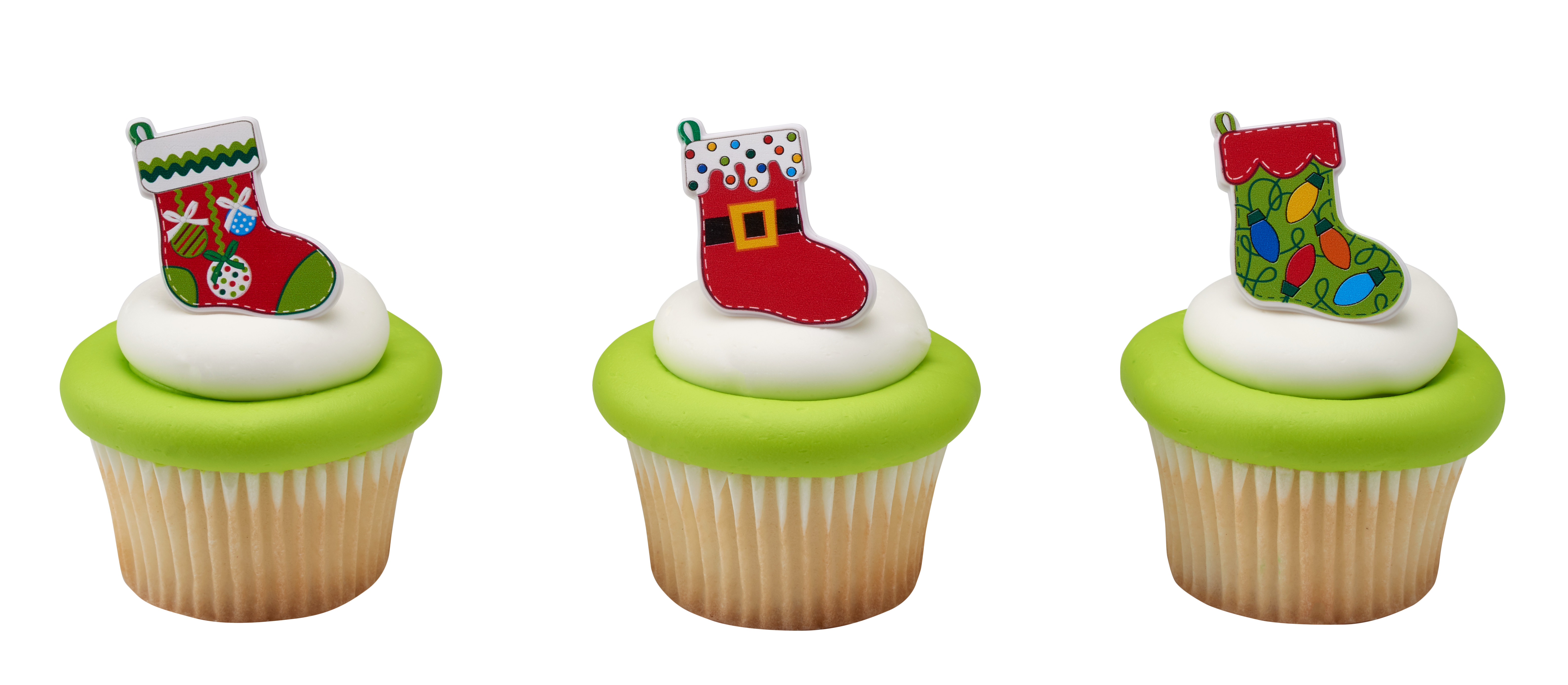 Festive Stockings Cupcake Rings DecoPac