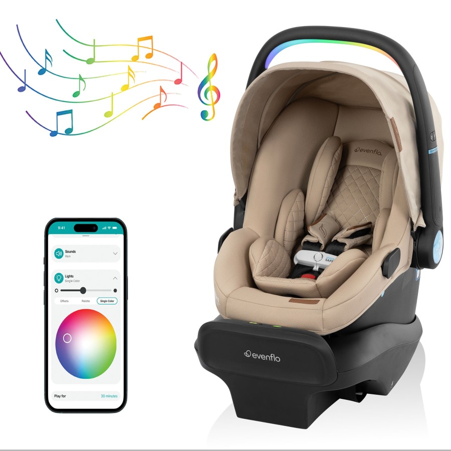 Transformer Stroller to Wagon Travel System Featuring LiteMax NXT Infant Car Seat with SensorySoothe