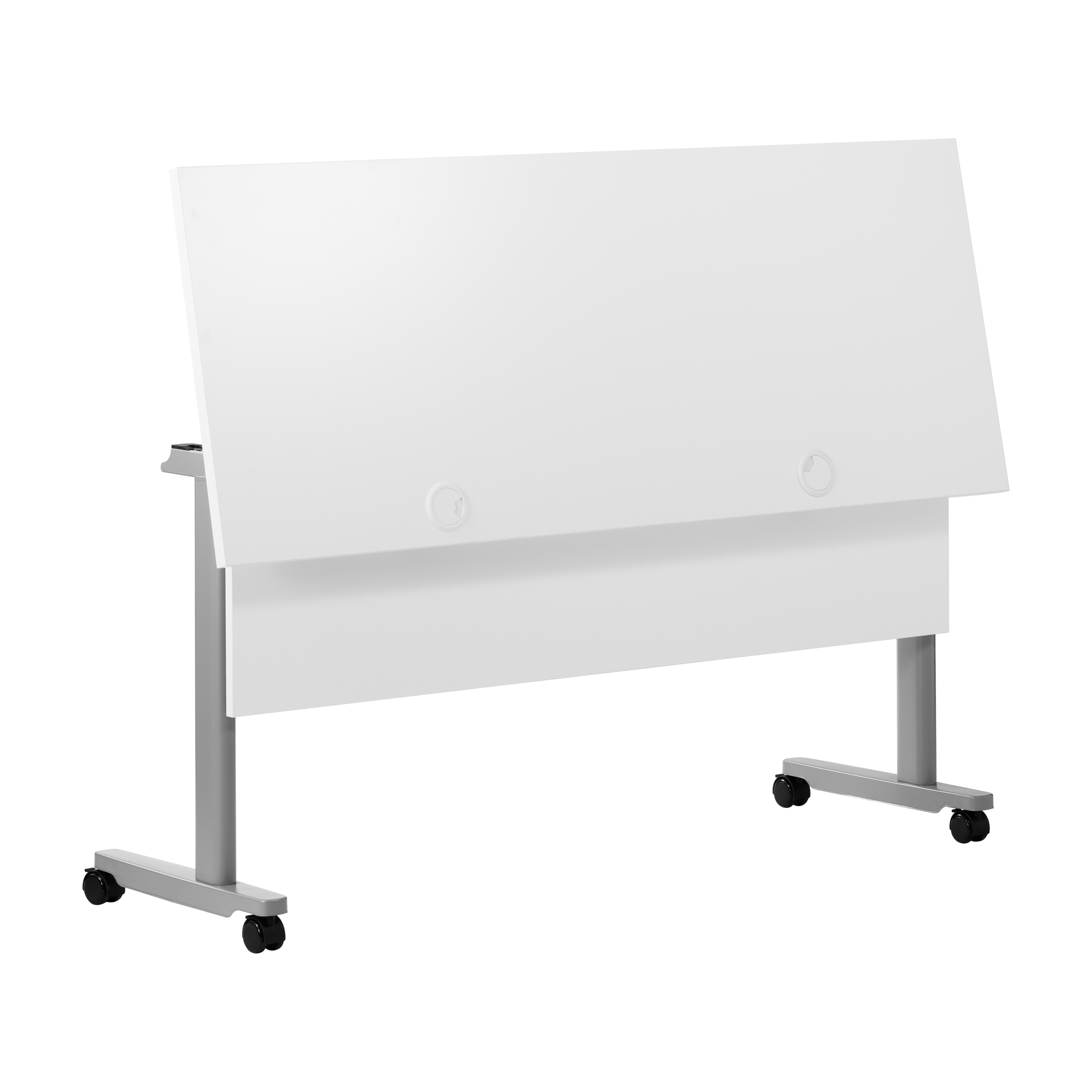 Palmer Commercial Grade 60" x 24" Heavy-Duty Nesting Flip Training Table with...